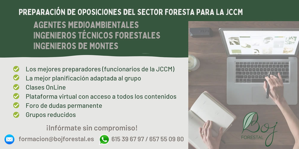 Preparación oposiciones JCCM Sector Forestal